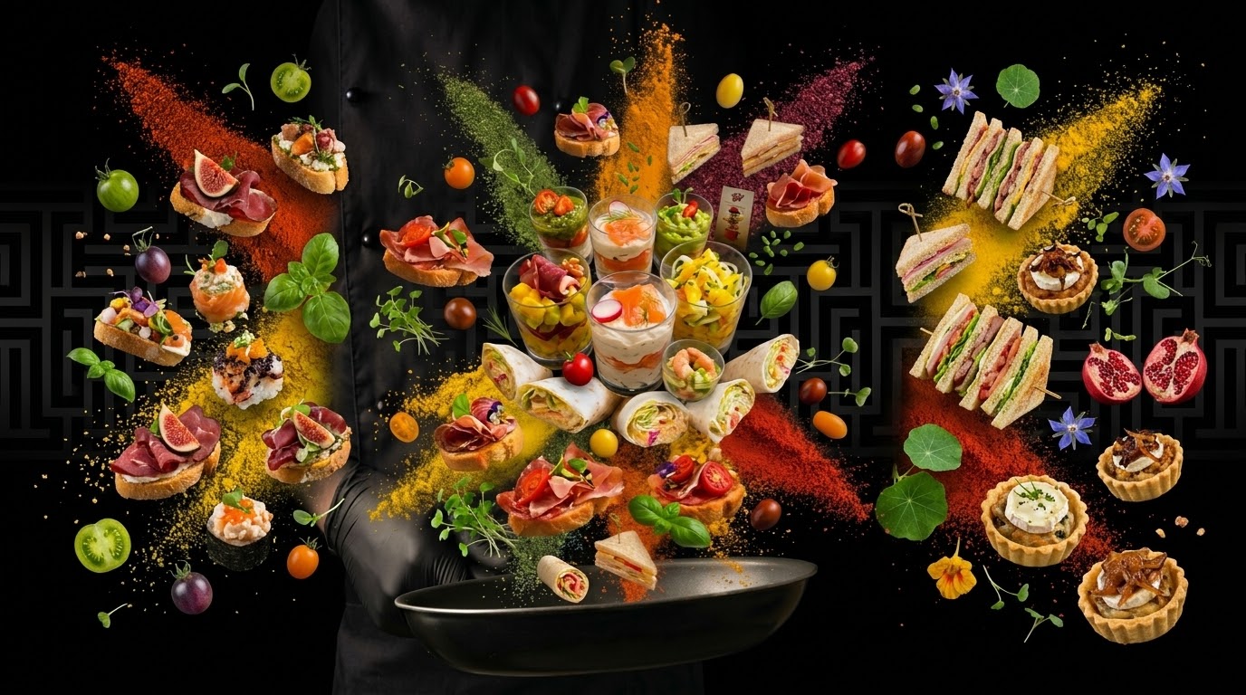 PIĒCES COCKTAILS ET MINIS PLATS
